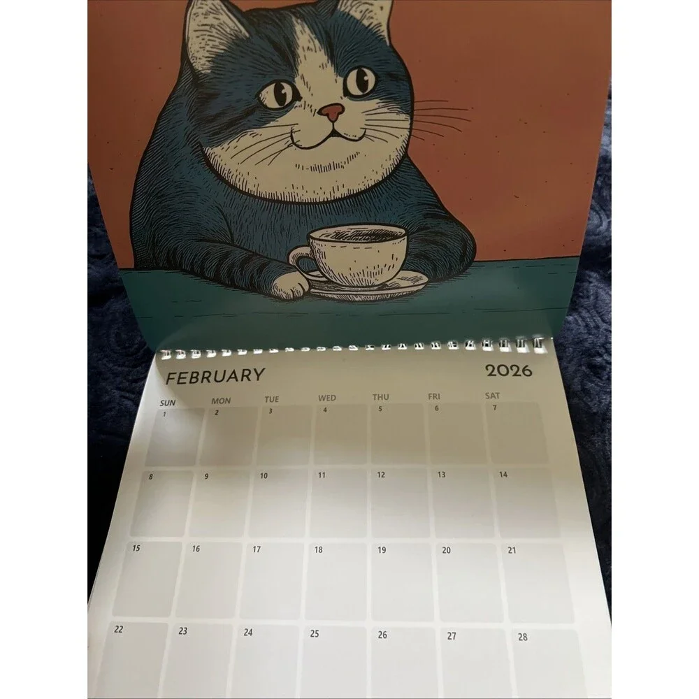 2026 Calendar - Cats ' With Coffee 2026 Cats ' With Coffee